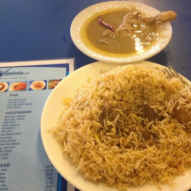 aminia biriyani, biriyani, kolkata , must-eat, india, mughlai dish